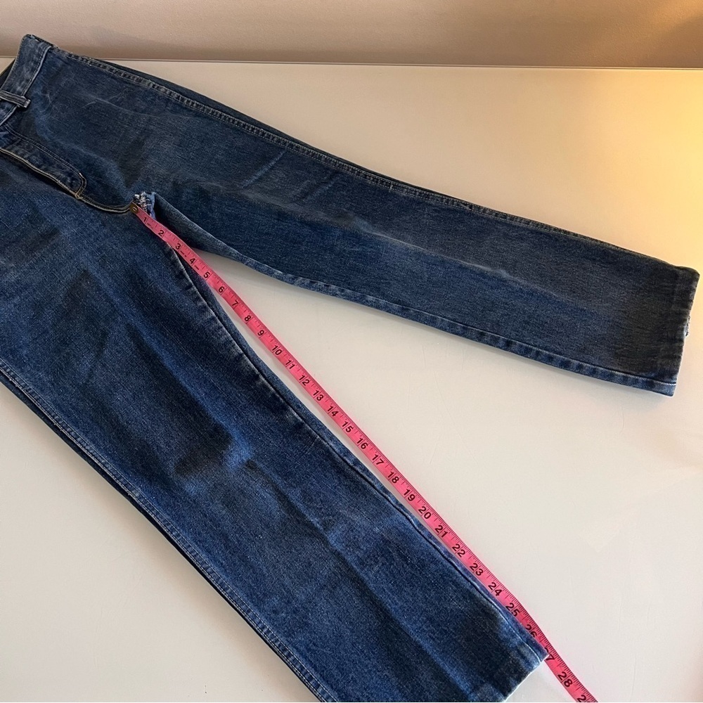 FANCY ASS Vintage Jeans High Rise Straight Leg Blue Denim 90s - Picture 14 of 16